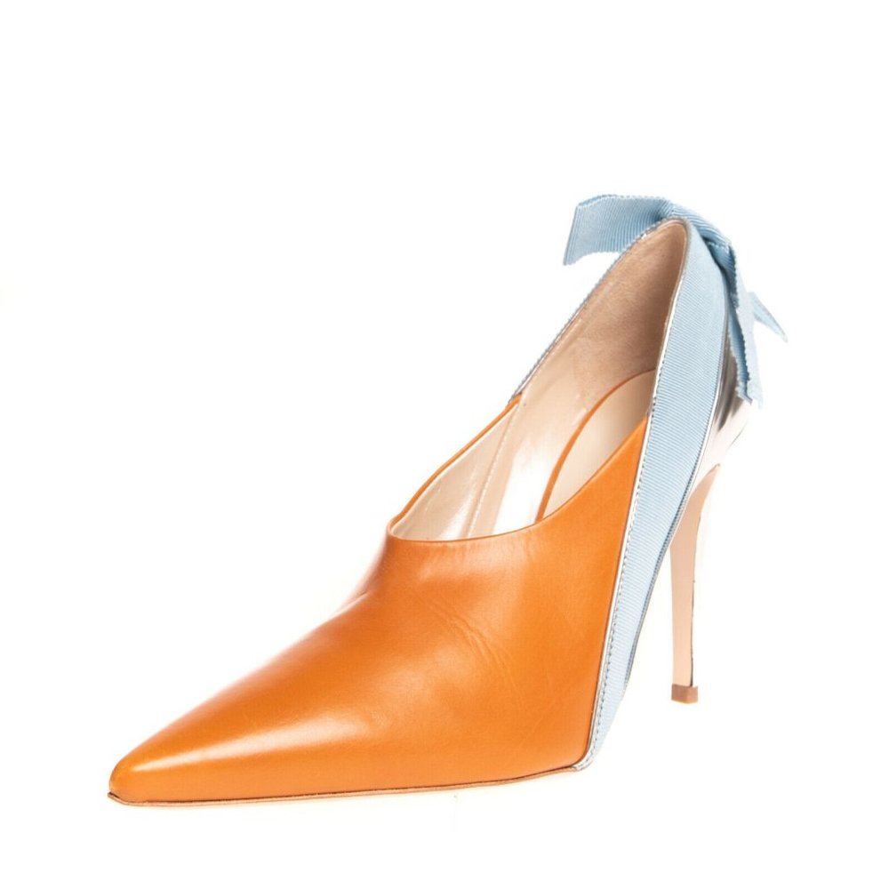 DELPOZO Leather Heels US 10 EU 40